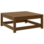 Garten-Fußhocker mit Kissen 2 Stk. Honigbraun Massivholz Kiefer