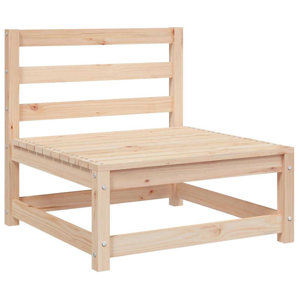 3-tlg. Garten-Lounge-Set mit Kissen Kiefer Massivholz