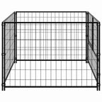 Hundezwinger Schwarz 100x100x70 cm Stahl