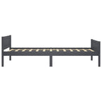 Massivholzbett Kiefer Grau 100x200 cm