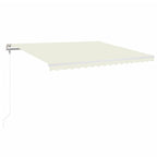 Markise Automatisch Einziehbar 400x350 cm Creme