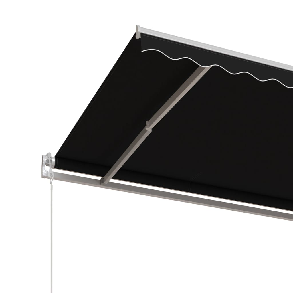 Markise Automatisch Einziehbar 400x350 cm Anthrazit