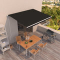 Markise Automatisch Einziehbar 450x350 cm Anthrazit