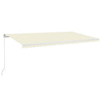 Markise Manuell Einziehbar 600x350 cm Creme