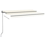 Markise Automatisch Einziehbar 450x300 cm Creme