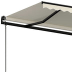 Markise Automatisch Einziehbar 450x300 cm Creme