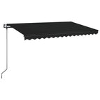Markise Automatisch Einziehbar 400x350 cm Anthrazit