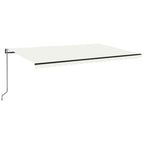 Markise Automatisch Einziehbar 500x350 cm Creme