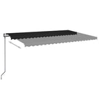Markise Automatisch Einziehbar 500x350 cm Anthrazit