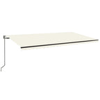 Markise Automatisch Einziehbar 600x350 cm Creme