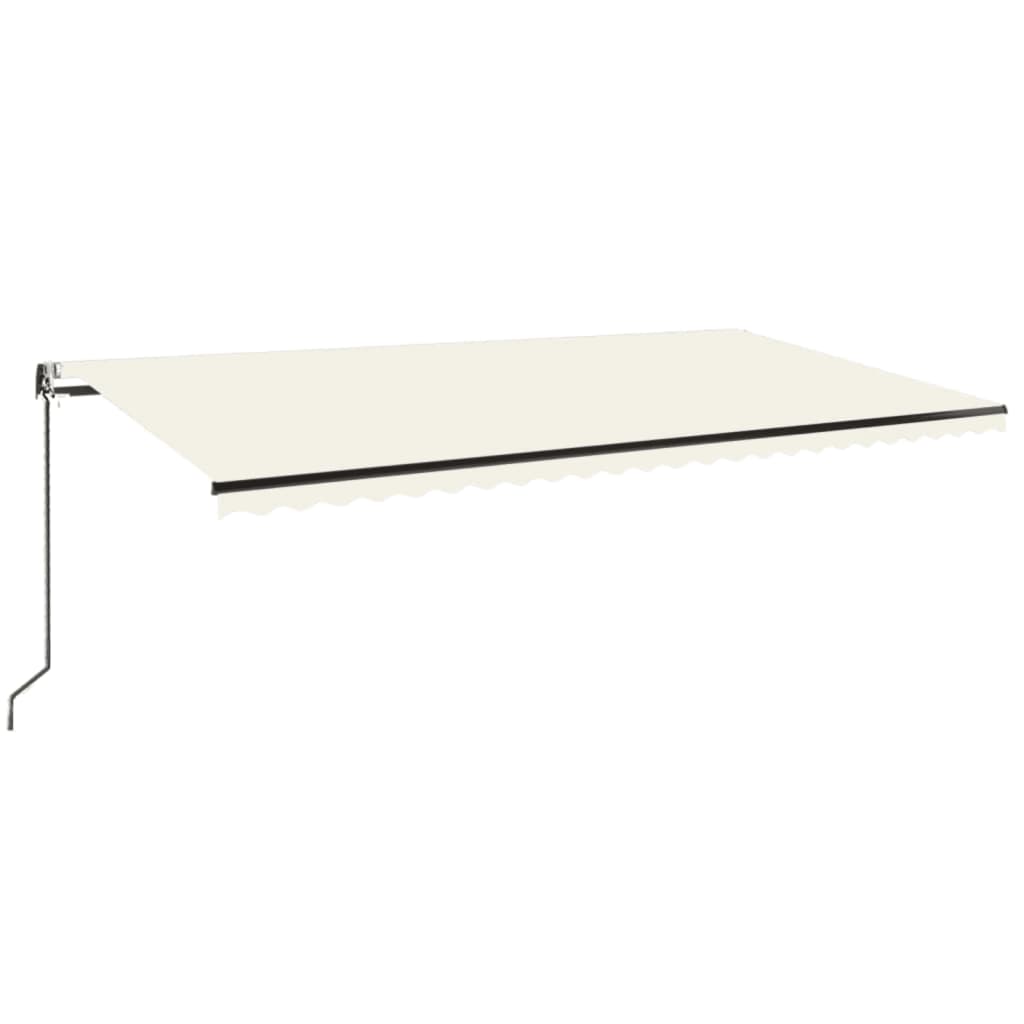 Markise Automatisch Einziehbar 600x350 cm Creme