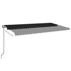 Automatische Markise mit LED & Windsensor 600x350 cm Anthrazit