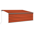 Markise Automatisch mit Rollo LED Windsensor 4,5x3m