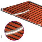 Markise Automatisch mit Rollo LED Windsensor 4,5x3m