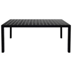 9-tlg. Garten-Essgruppe Aluminium Schwarz