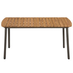 5-tlg. Garten-Essgruppe Poly Rattan Braun
