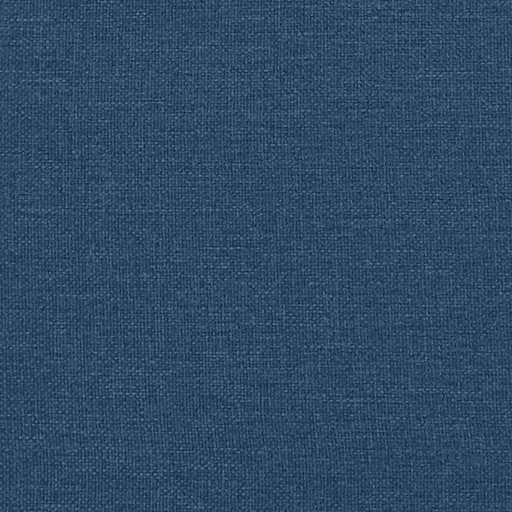 Relaxsessel mit Hocker Blau Stoff