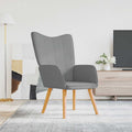 Relaxsessel Hellgrau Stoff