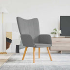 Relaxsessel Hellgrau Stoff