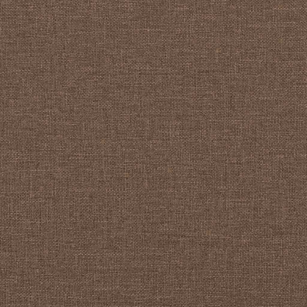 Relaxsessel mit Hocker Braun Stoff