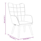 Relaxsessel mit Hocker Grün Stoff