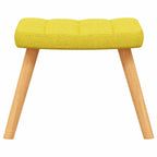 Relaxsessel mit Hocker Senfgelb Stoff