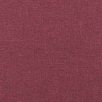 Schaukelstuhl mit Hocker Stoff Weinrot
