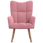 Relaxsessel Rosa Samt