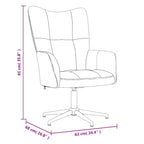 Relaxsessel mit Hocker Rosa Samt