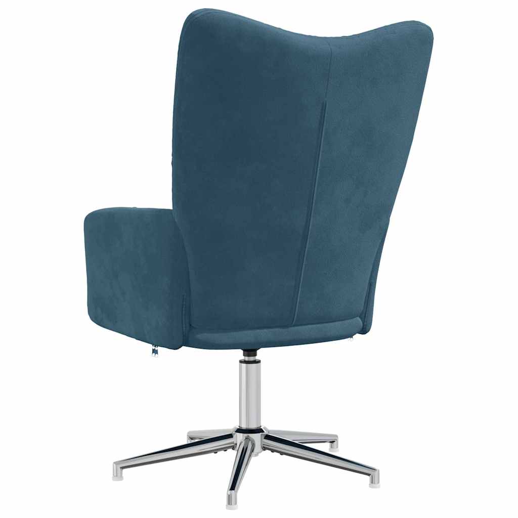 Relaxsessel Blau Samt