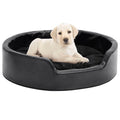 Hundebett Schwarz 69x59x19 cm Plüsch und Kunstleder