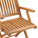 Klappbare Gartenstühle mit Kissen 8 Stk. Massivholz Teak