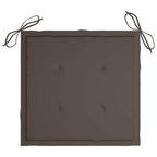 Klappbare Gartenstühle mit Kissen 4 Stk. Massivholz Teak