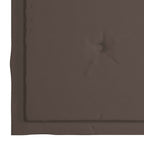 Gartenstühle mit Taupe Kissen 8 Stk. Massivholz Teak