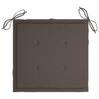 Stapelbare Gartenstühle mit Kissen 6 Stk. Massivholz Teak