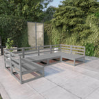 6-tlg. Garten-Lounge-Set Massivholz Kiefer
