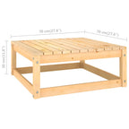 4-tlg. Garten-Lounge-Set mit Kissen Kiefer Massivholz