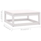 8-tlg. Garten-Lounge-Set mit Kissen Massivholz Kiefer