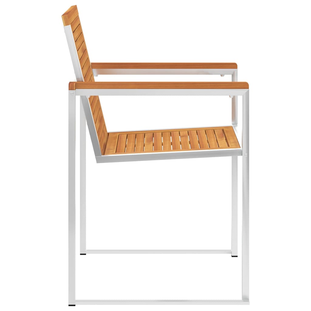 Gartenstühle 6 Stk. mit Kissen Massivholz Akazie