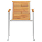 Gartenstühle 4 Stk. mit Kissen Massivholz Teak