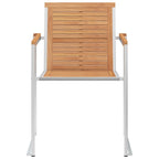 Gartenstühle 4 Stk. mit Kissen Massivholz Teak