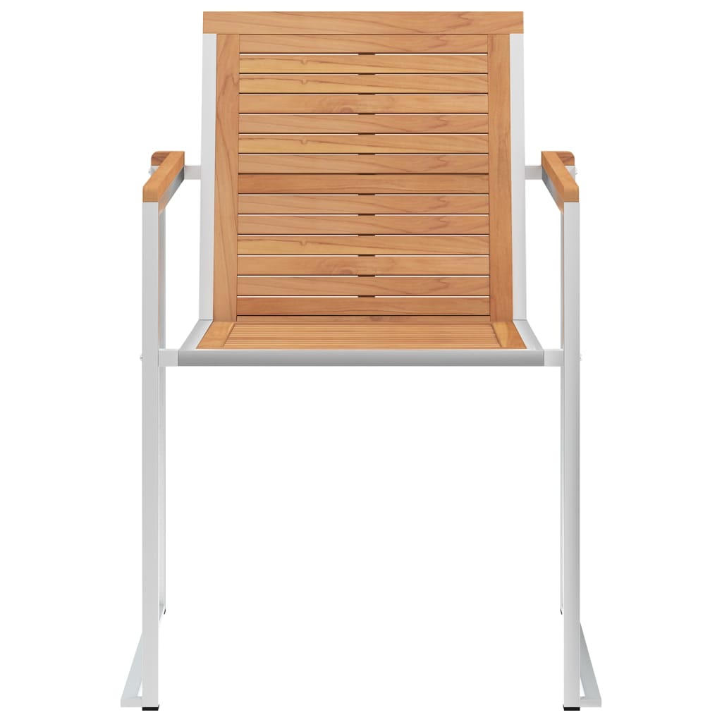 Gartenstühle 4 Stk. mit Kissen Massivholz Teak