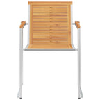 Gartenstühle 6 Stk. mit Kissen Massivholz Teak