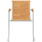 Gartenstühle 8 Stk. mit Kissen Massivholz Teak