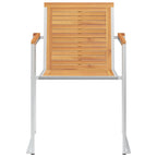 Gartenstühle 8 Stk. mit Kissen Massivholz Teak