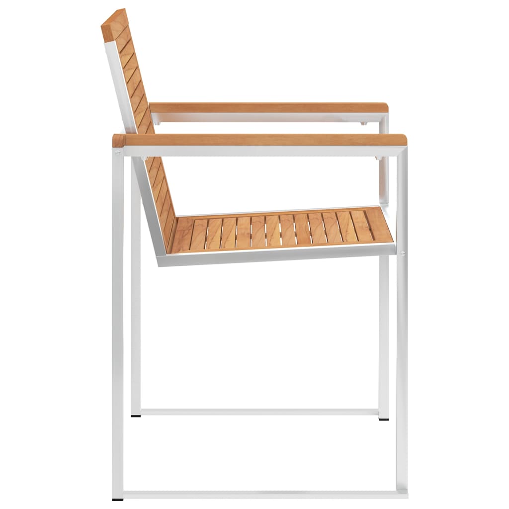 Gartenstühle 8 Stk. mit Kissen Massivholz Teak