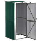 Gartenhaus Grün 118,5x97x209,5 cm Verzinkter Stahl