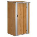 Gartenhaus Braun 118,5x97x209,5 cm Verzinkter Stahl