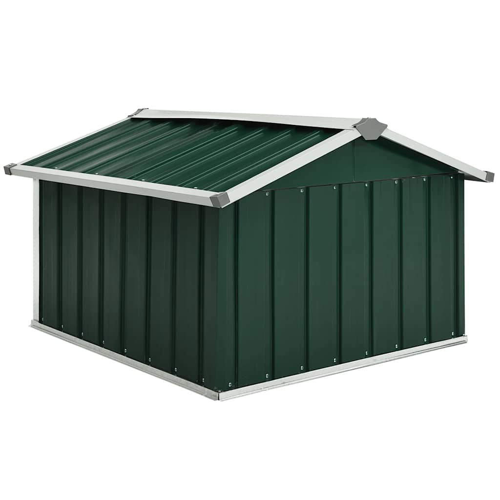 Rasenmäher Garage 92x97x63 cm Verzinkter Stahl Grün