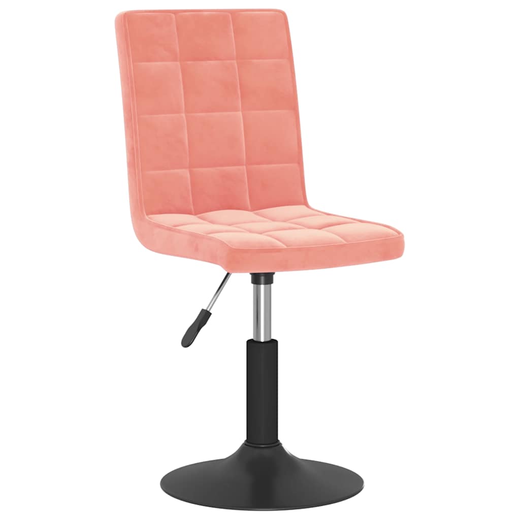 Esszimmerstühle 2 Stk. Drehbar Rosa Samt